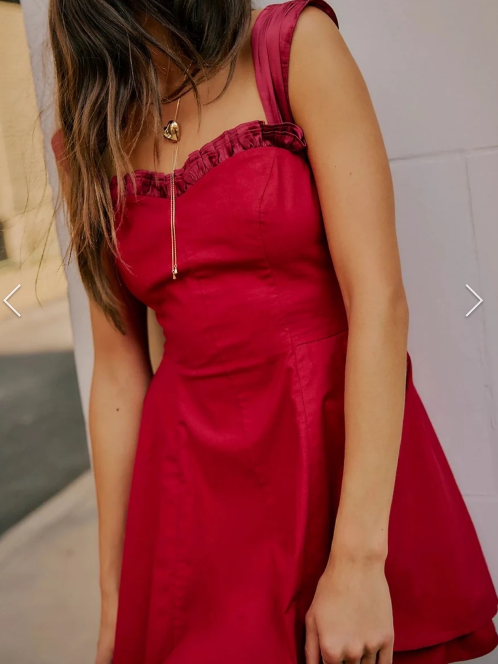 Free People Midnight Magic Mini Dress in Red Size Xsmall